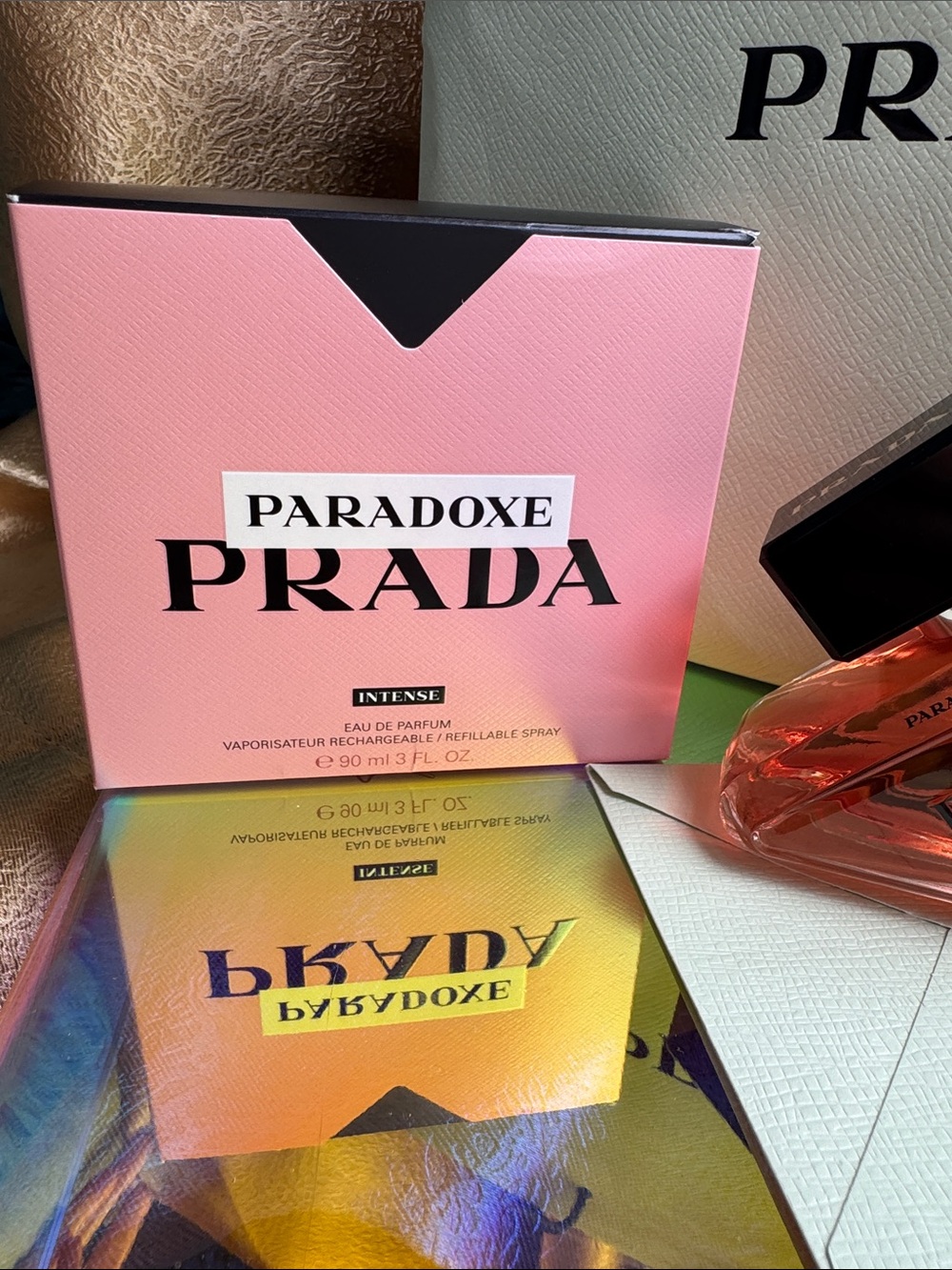 Prada Paradoxe Intense— Amber Pink Bottle